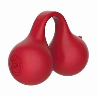 Мини-вибратор Svibe Twinn, вишнёвый