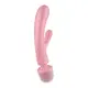 Двухсторонний вибромассажер-кролик Satisfyer Triple Lover, розовый