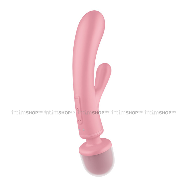 Двухсторонний вибромассажер-кролик Satisfyer Triple Lover, розовый - фото 5