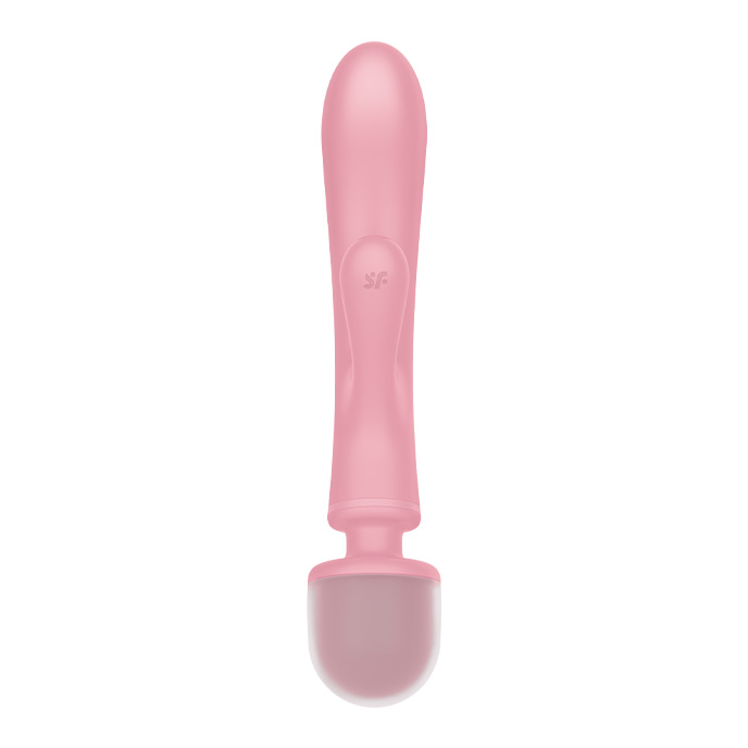 Двухсторонний вибромассажер-кролик Satisfyer Triple Lover, розовый