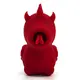 Вибратор с двойным подвижным язычком Unihorn Blaze Diablo, красный