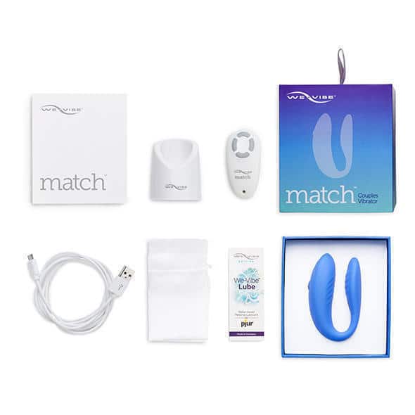 Вибромассажер для пар We-Vibe Match, голубой от IntimShop