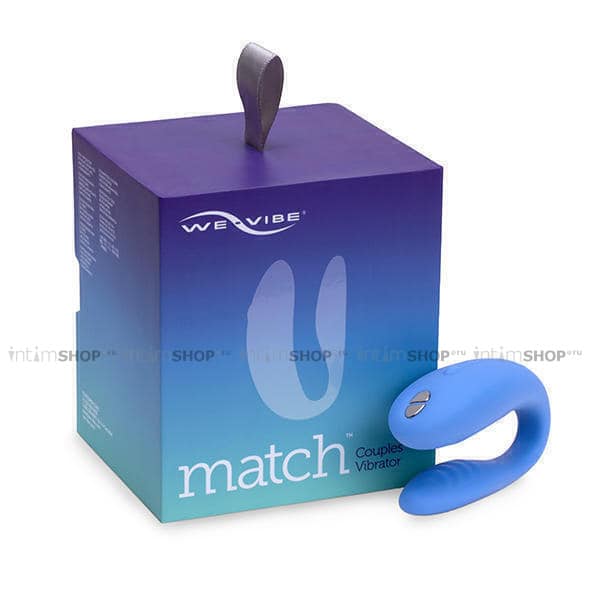 Вибромассажер для пар We-Vibe Match, голубой от IntimShop