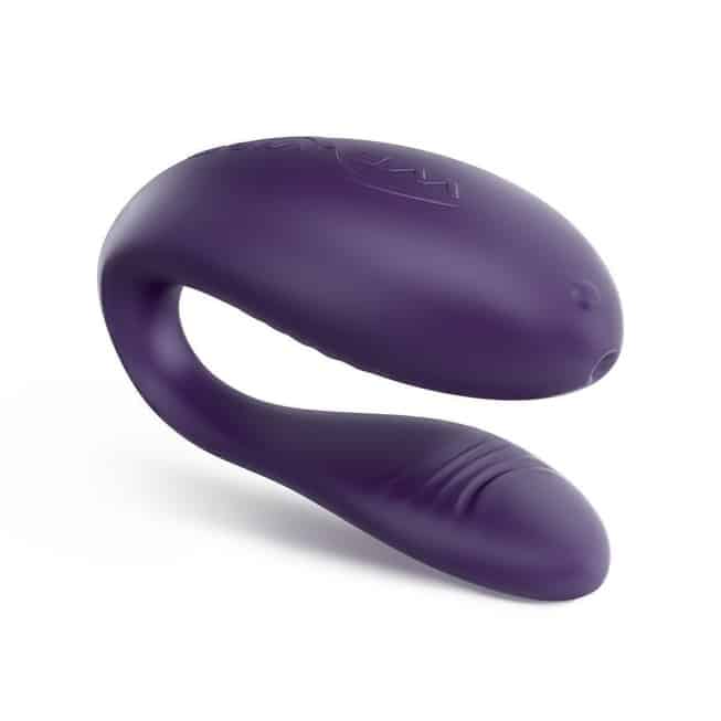 Вибромассажер для пар We-Vibe Unite 2.0 на ДУ, фиолетовый от IntimShop