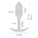 Вибропробка для ношения b-Vibe Vibrating Snug Plug 1, оранжевая