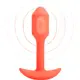 Вибропробка для ношения b-Vibe Vibrating Snug Plug 1, оранжевая