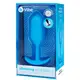 Вибропробка для ношения b-Vibe Vibrating Snug Plug 3, голубая