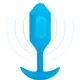 Вибропробка для ношения b-Vibe Vibrating Snug Plug 3, голубая
