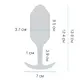 Вибропробка для ношения b-Vibe Vibrating Snug Plug 3, голубая