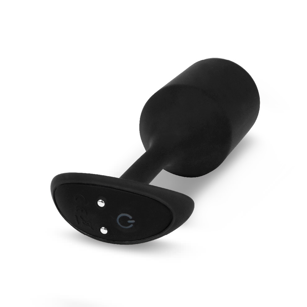 Вибропробка для ношения b-Vibe Vibrating Snug Plug 4, черная