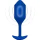 Вибропробка для ношения b-Vibe Vibrating Snug Plug 4, синяя