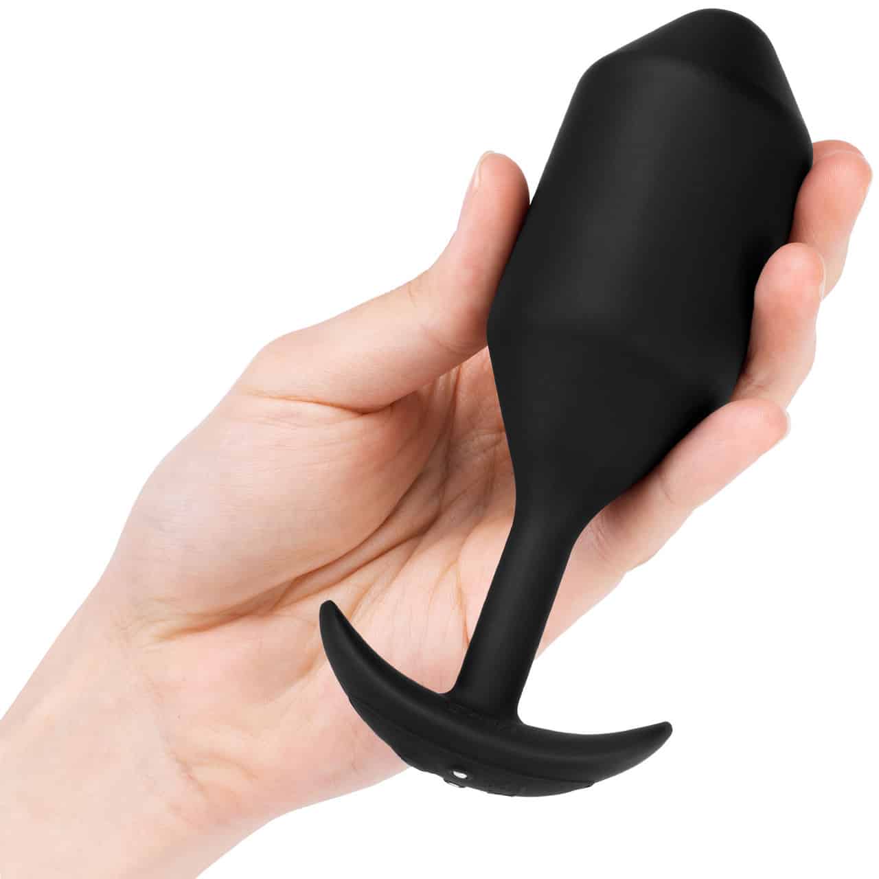 Вибропробка для ношения b-Vibe Vibrating Snug Plug 5, черная