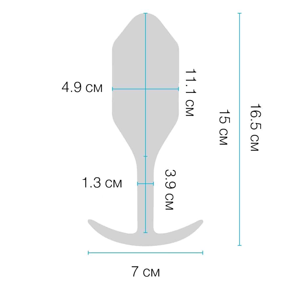 Вибропробка для ношения b-Vibe Vibrating Snug Plug 5, черная