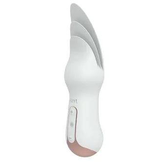 Вибростимулятор с лепестками Le Frivole Kissin, белый