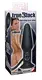 Вибростимулятор с подкачкой True Black Vibro Anal Plug Orion черный
