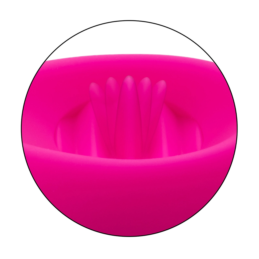 Вибровкладка в трусики CalExotics Lock-N-Play с пультом ДУ и подвижным язычком, розовая