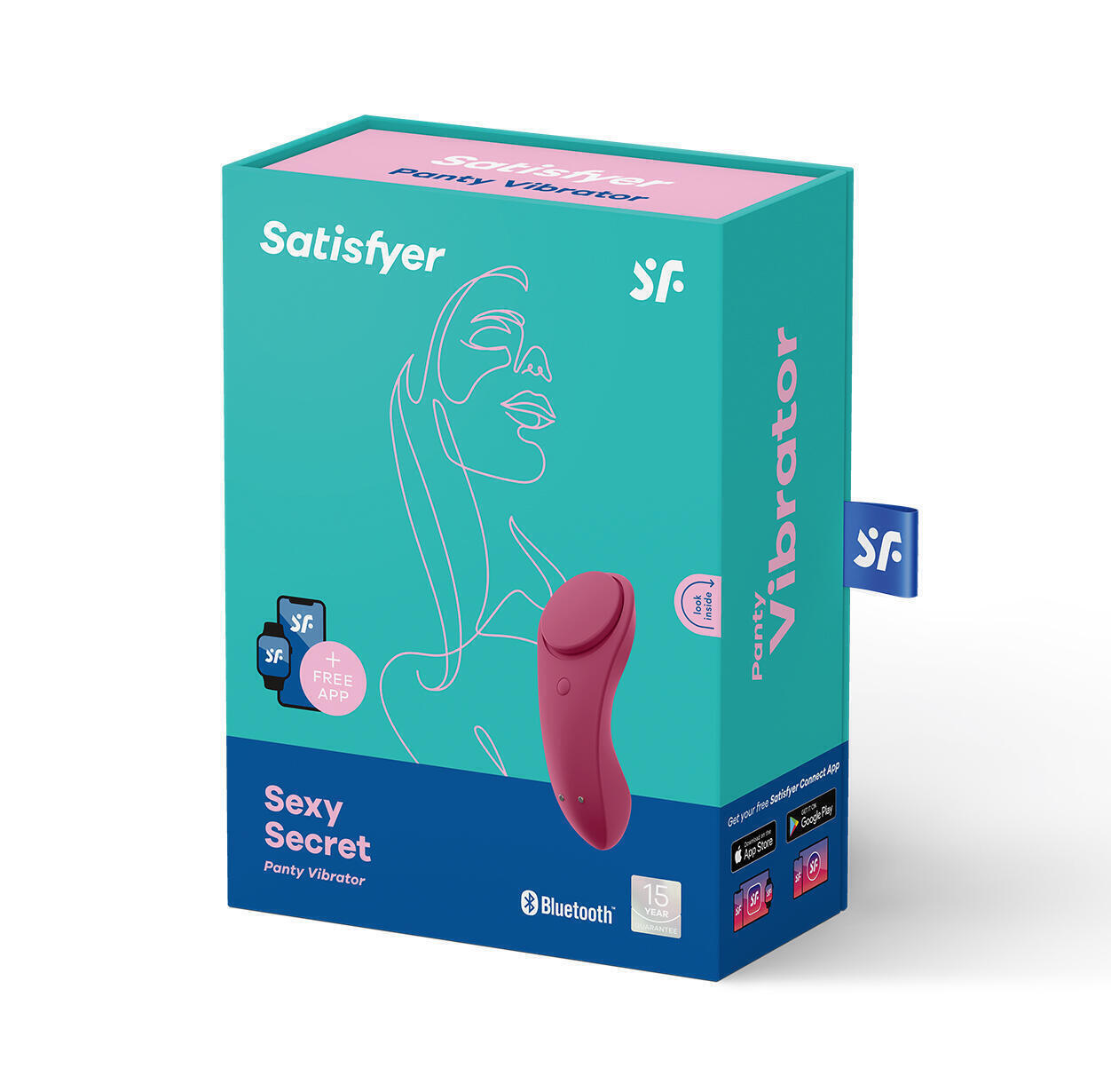 Вибровкладка в трусики Satisfyer Sexy Secret, бордовая