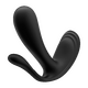 Вибровкладка в трусики с вагинальным и анальным отростком Satisfyer Top Secret+, черная