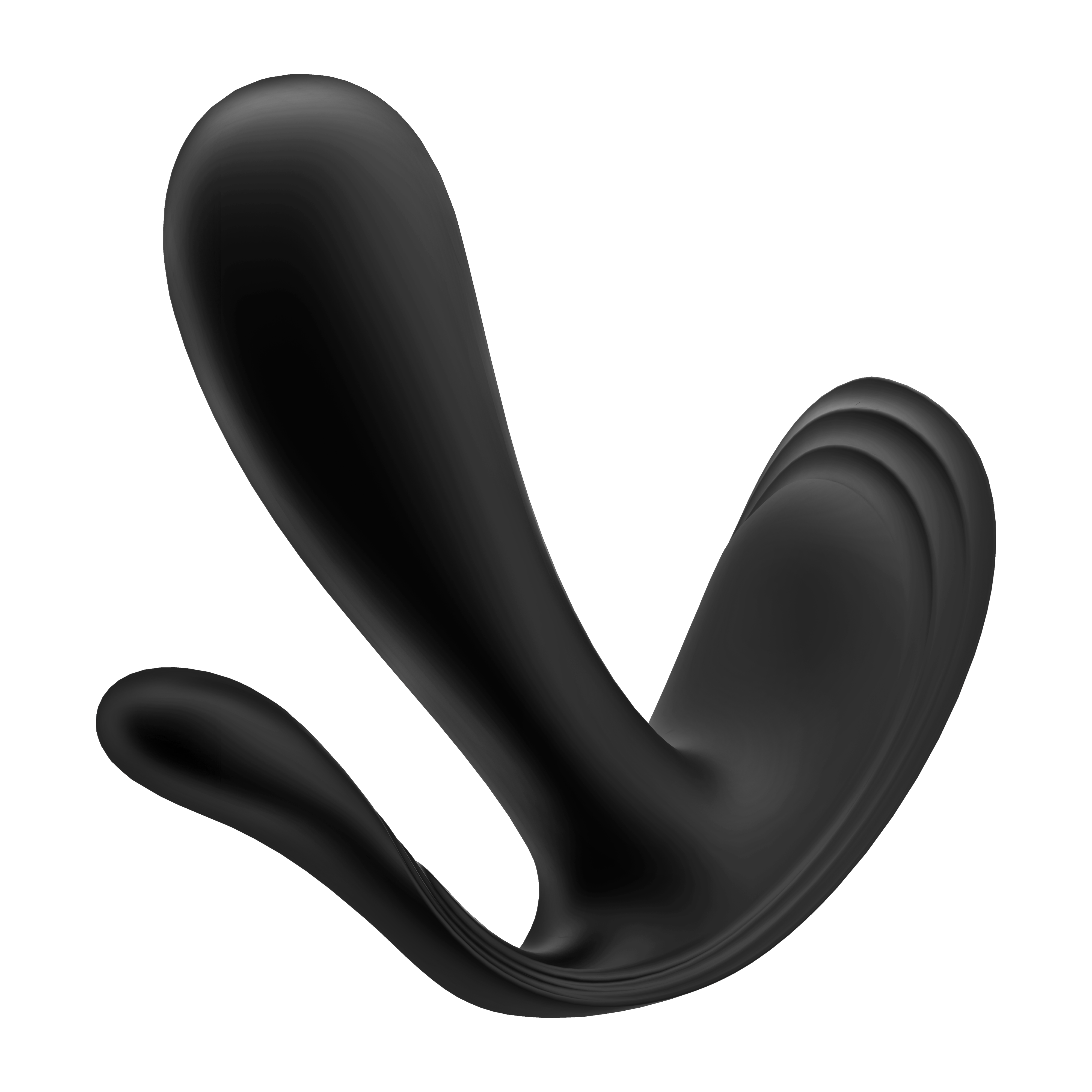 Вибратор для ношения с вагинальным и анальным отростком Satisfyer Top Secret+, черный