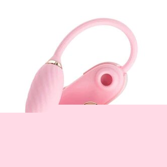 Вакуумный стимулятор и виброяйцо 2 в 1 Otouch Louis Vibrate, розовый