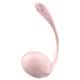 Виброяйцо Satisfyer Ribbed Petal с пультом ДУ, розовое