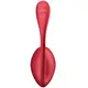 Виброяйцо Satisfyer Shiny Petal с пультом ДУ, красное