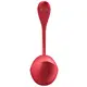 Виброяйцо Satisfyer Shiny Petal с пультом ДУ, красное