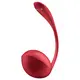 Виброяйцо Satisfyer Shiny Petal с пультом ДУ, красное