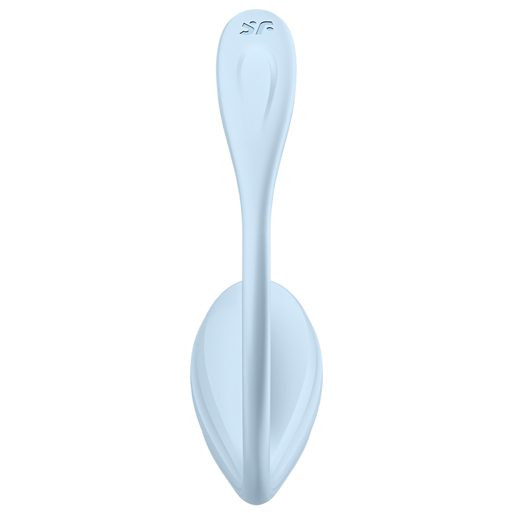 Виброяйцо Satisfyer Smooth Petal, голубое