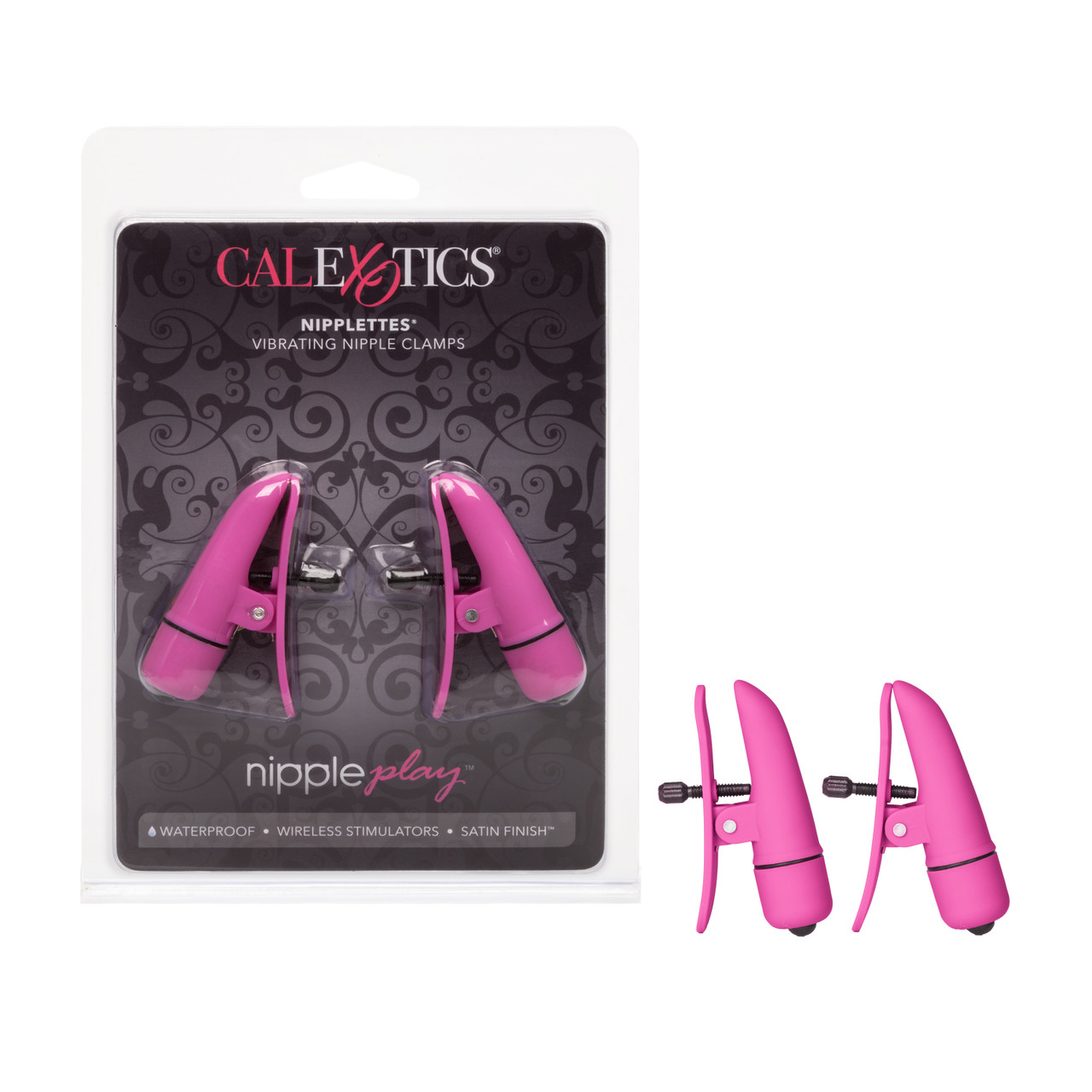 Виброзажимы для сосков CalExotics Nipple Play Nipplettes, розовые