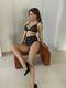 Трусики с доступом и шнуровкой Le Frivole Easy to love 46-48, чёрные