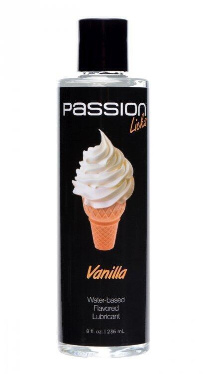 Вкусовой лубрикант Passion Licks, на водной основе, ваниль, 236 мл