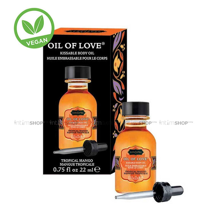 

Возбуждающий гель KamaSutra Oil of Love Тропическое манго, 22 мл