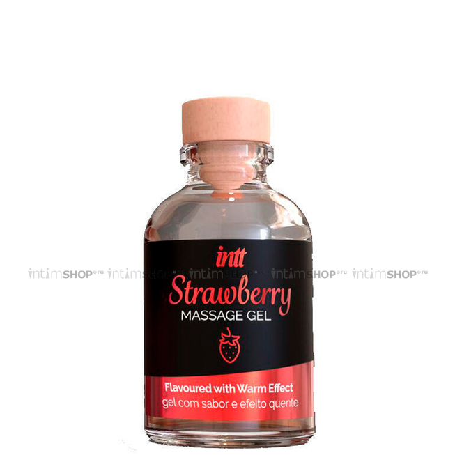 Возбуждающий гель для поцелуев Intt Strawberry, 30 мл - фото 1