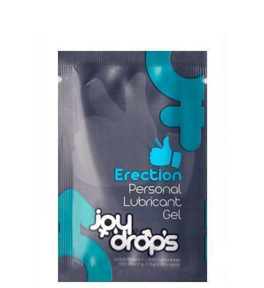 Возбуждающий гель-лубрикант для мужчин JoyDrops Erection на водной основе, 5 мл
