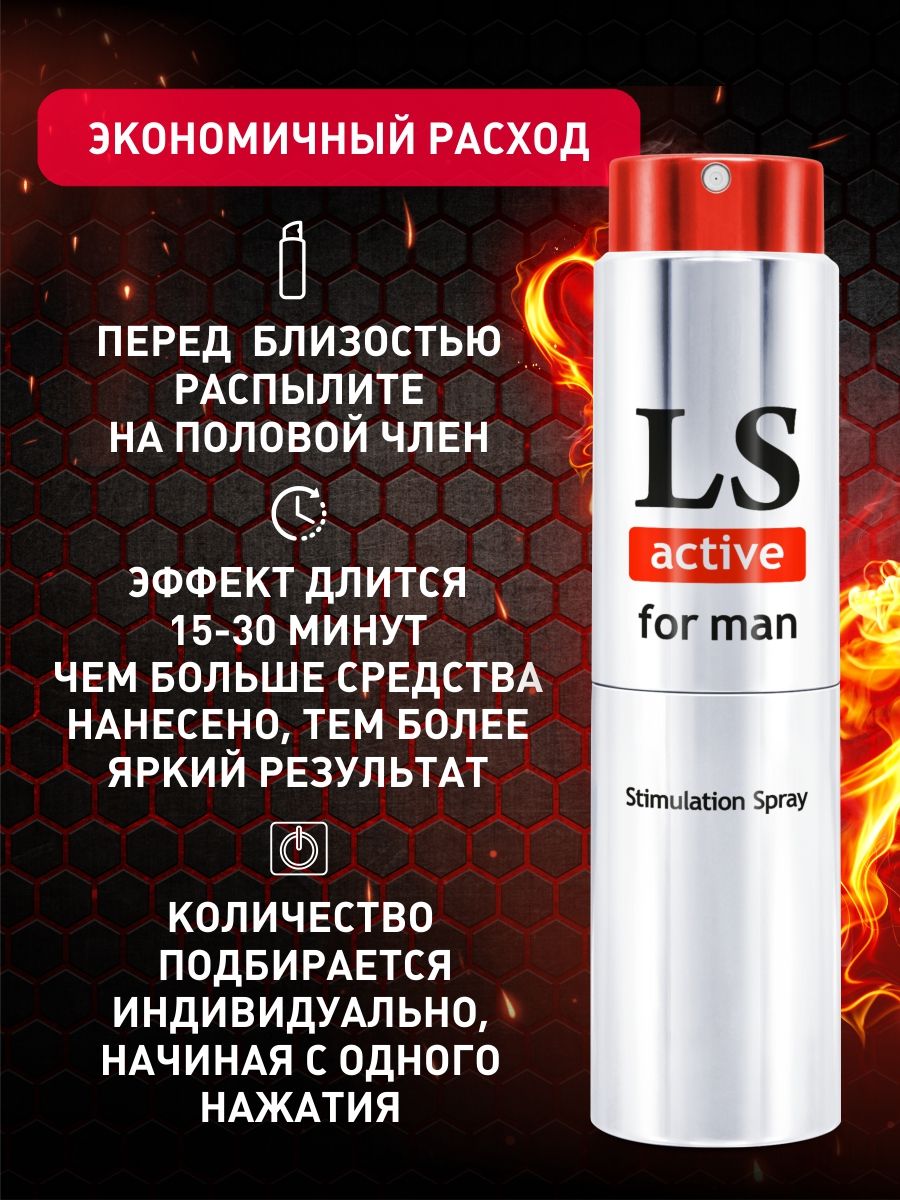 Возбуждающий спрей для мужчин Bioritm LoveSpray Active, 18 мл