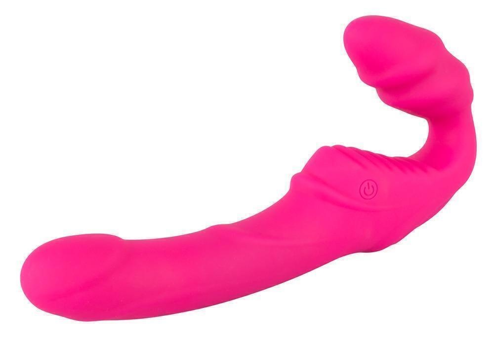 Безремновой страпон с вибрацией You2Toys Vibrating Strapless Strap-on, розовый