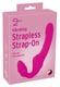 Безремновой страпон с вибрацией You2Toys Vibrating Strapless Strap-on, розовый