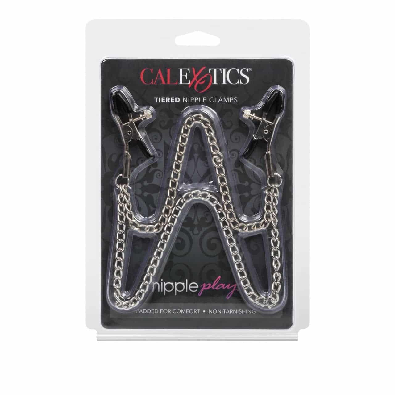 Зажимы для сосков CalExotics  Nipple Play Tiered Nipple Clamps, серебристые