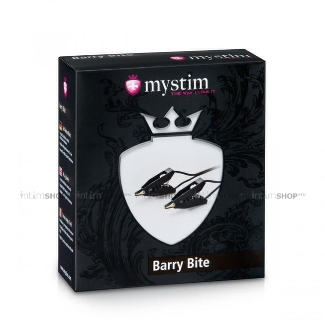 Зажимы с Миостимуляцией Mystim Barry Bite черный от IntimShop